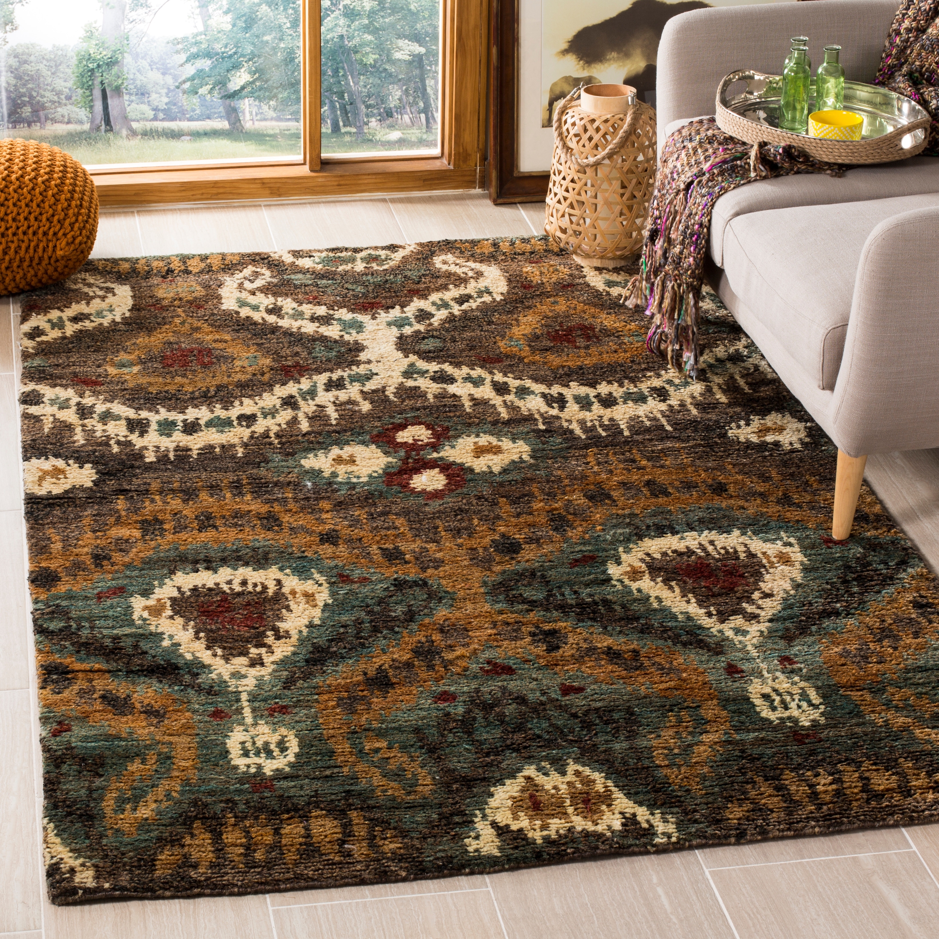 SAFAVIEH Hand-knotted Tangier Annewil Modern Wool Rug