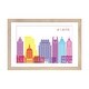 preview thumbnail 4 of 18, iCanvas "Atlanta II Skyline Pop" by Paul Rommer Natural - 16x24x1