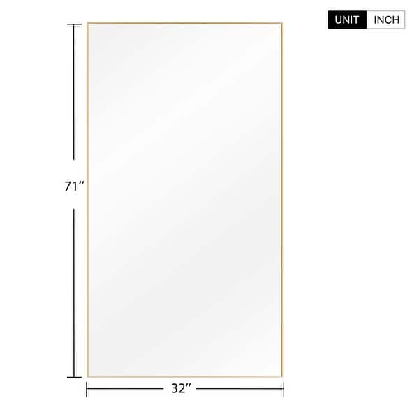 dimension image slide 2 of 26, Full Length Wall Mirror Large Standing Floor Mirror