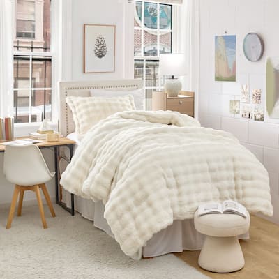 Chunky Bunny® on a Snowday - Coma Inducer® Oversized Comforter Set - Chunky Bunny® Reverse - Fluffy White