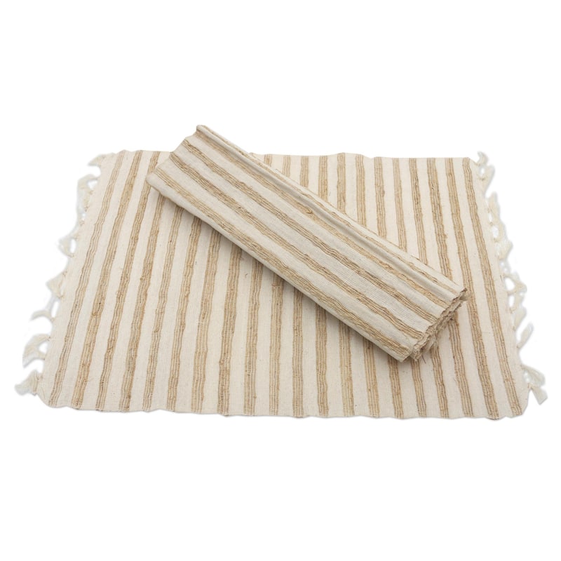 Novica Handmade Traditional Table Cotton Blend Placemats (Set Of 4)
