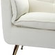 preview thumbnail 63 of 89, HULALA HOME 1ida Modern Velvet Tufted Accent Armchair with Gold Metal Legs