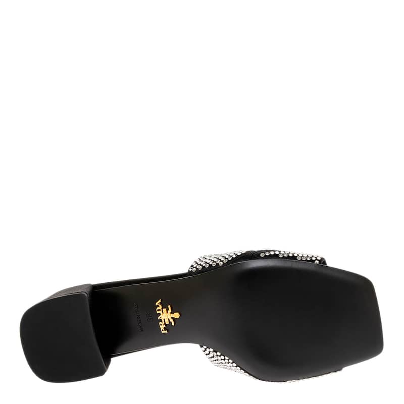 Prada Crystal Embellished Slides