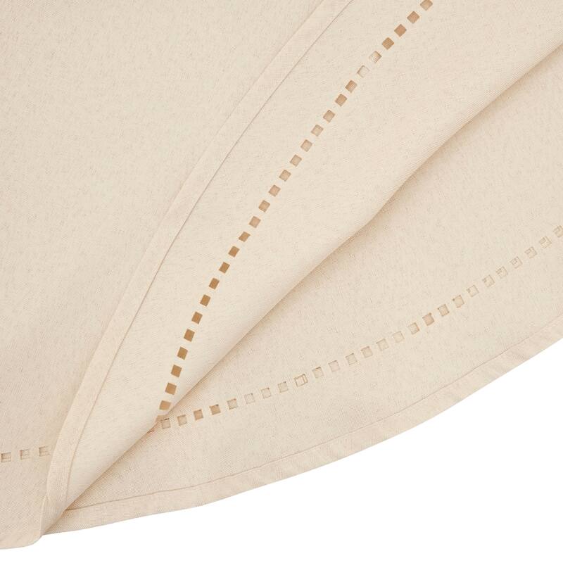 Solid Textured Tablecloth with Clean Drape, Minimal Decorative Edge, and Versatile Styling for Dining and Entertaining