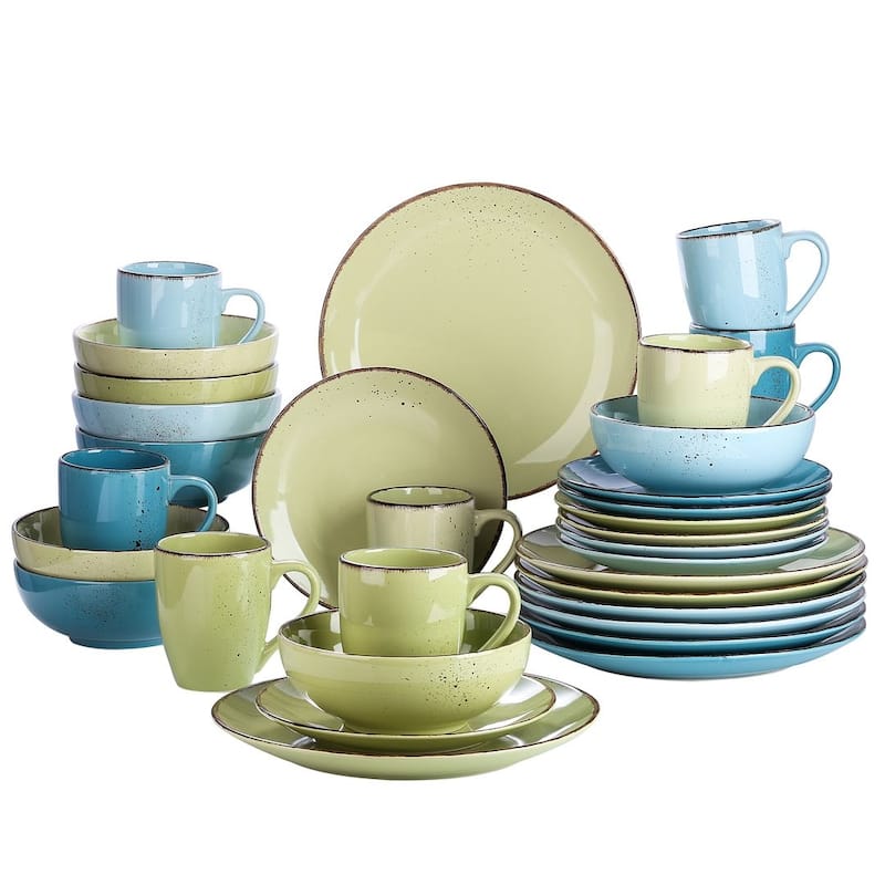 vancasso Casual 32-piece Stoneware Dinnerware Set (Service for 8) - Prato