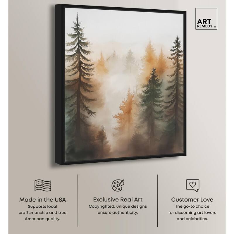 Misty Pines II Canvas by Art Remedy