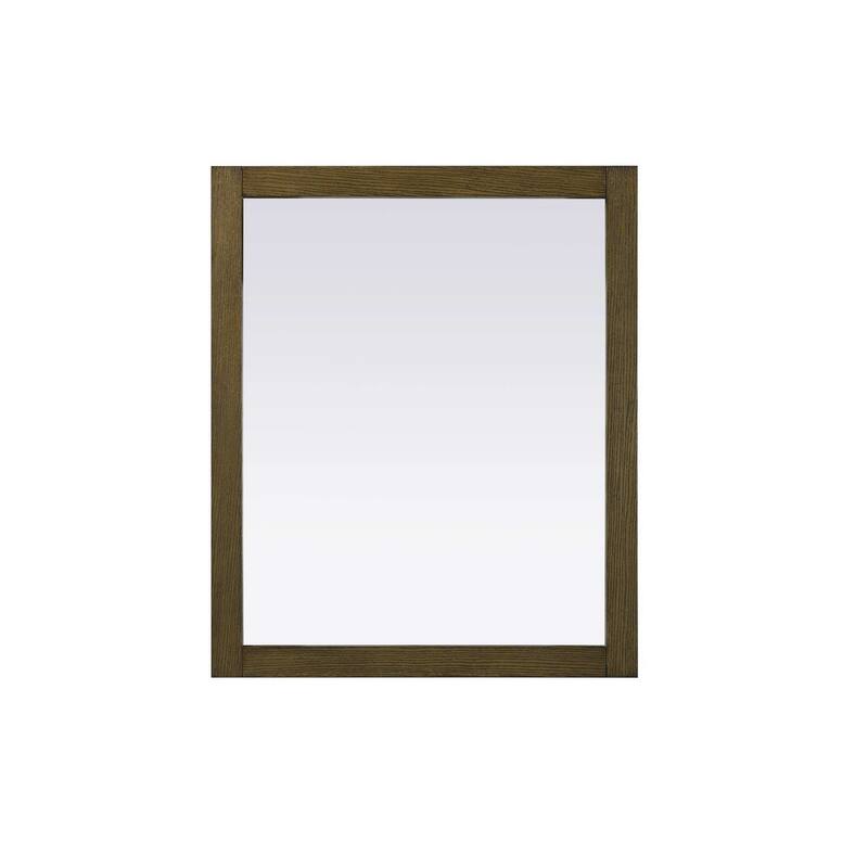 Solene Wooden Rectangle Mirror (24-30 x 36 in.) - Hazel Oak - 30" x 36"