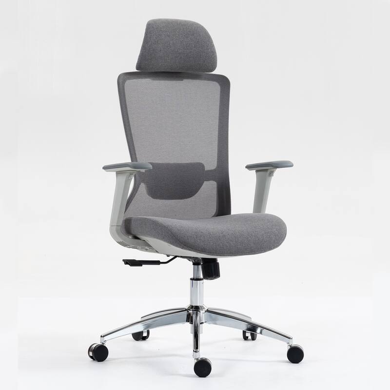 High Back Mesh Office Chair, Breathable Wide Mesh Seat&Seat Depth Adjustment