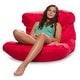 preview thumbnail 37 of 89, Bean Bag Chair for Kids, Teens and Adults, Comfy Chairs for your Room Laguna Lounger - Red
