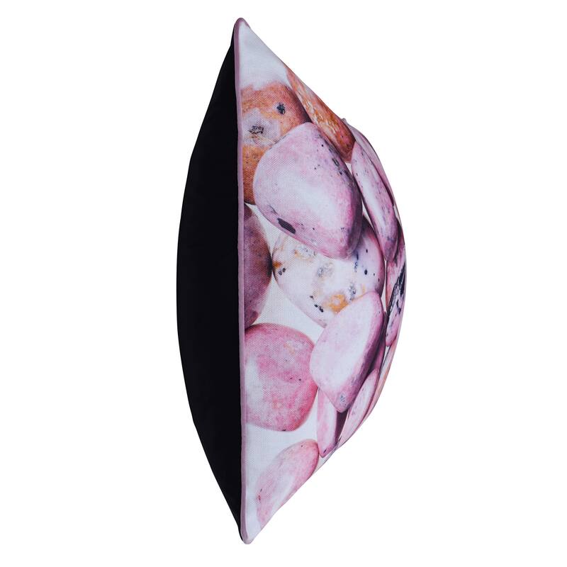 StyleCraft Norman Wyatt Home - Pebble Stone Print Pillow - Pink