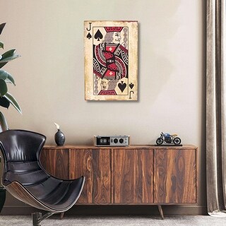 Multicolored Wood Jack of Spades Wall Sign - Overstock - 36278003