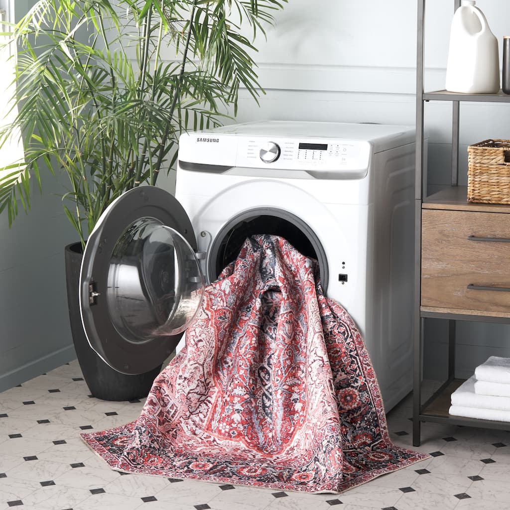 SAFAVIEH Vintage Bozhdana Serapi Machine Washable Slip Resistant Rug