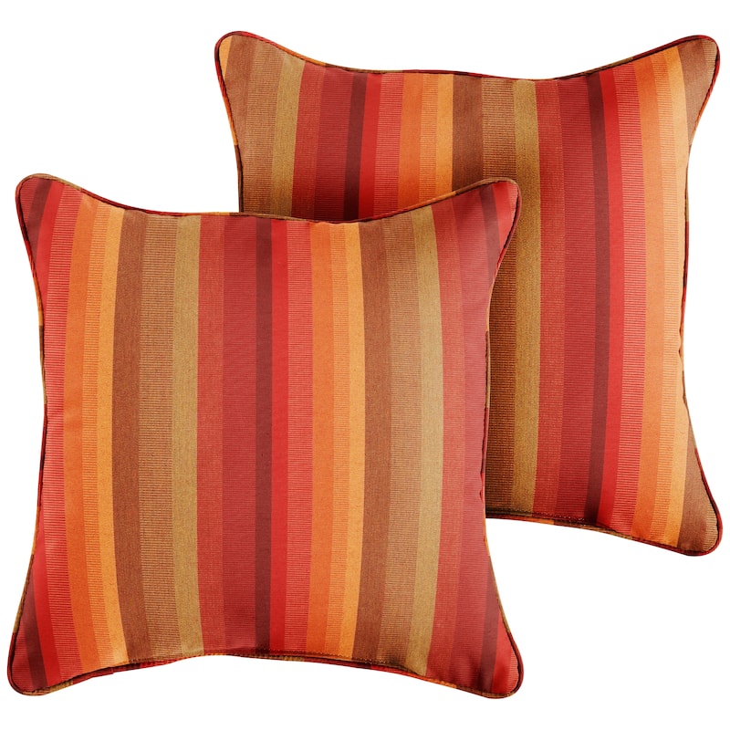 Sunbrella Astoria Sunset Corded Indoor/ Outdoor Pillow Set - 22 in x 22 in