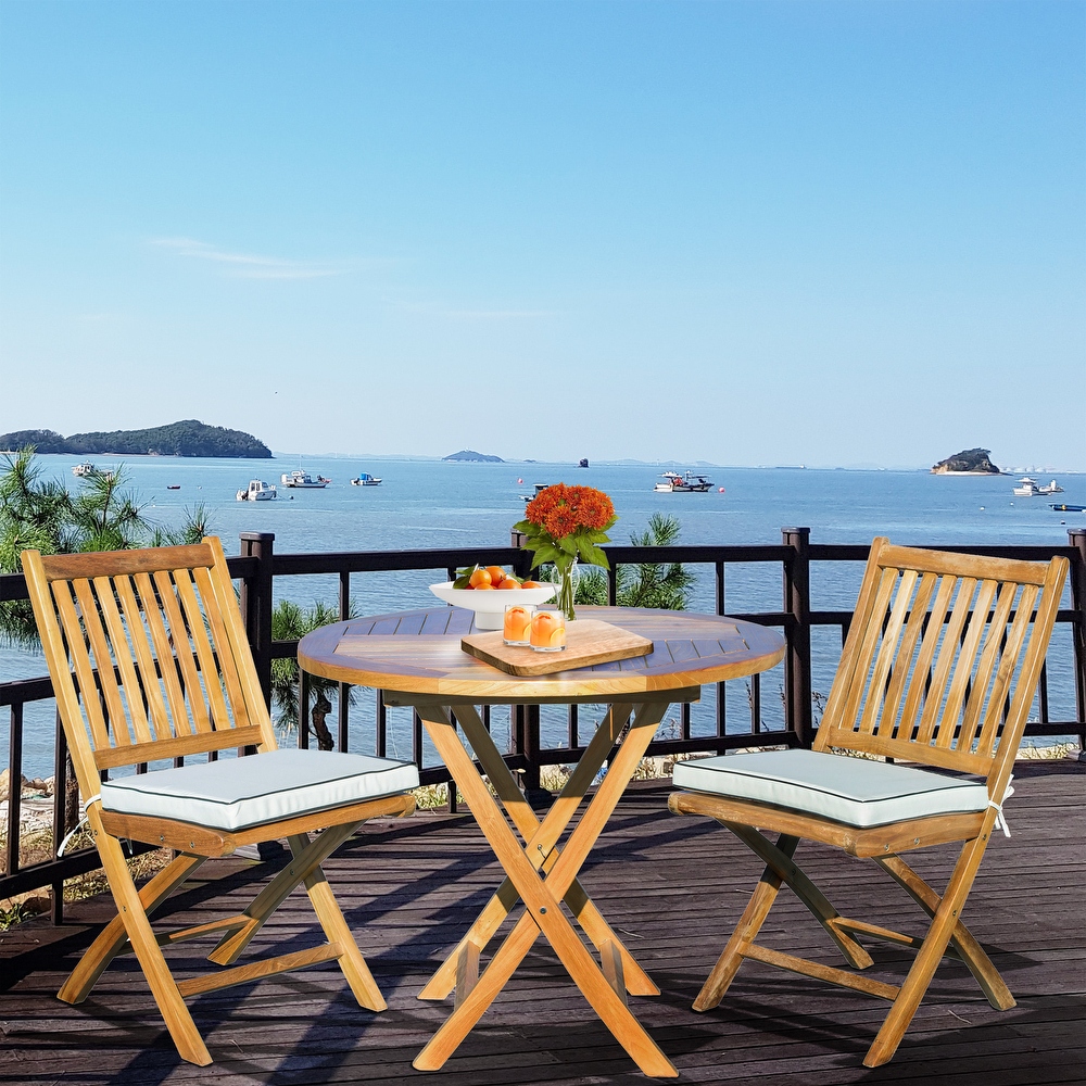 Seven Seas Teak Outdoor Bistro Sets Bed Bath Beyond