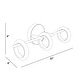 preview thumbnail 13 of 12, Glow's Avenue 3-Light Dimmable Loop Ring Bathroom Vanity Light
