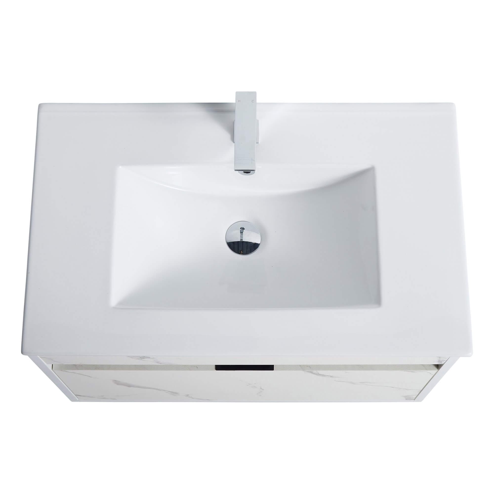 Fine Fixtures - Wall Mount Bathroom Vanity And Sink, Knob - Picture 20 of 29