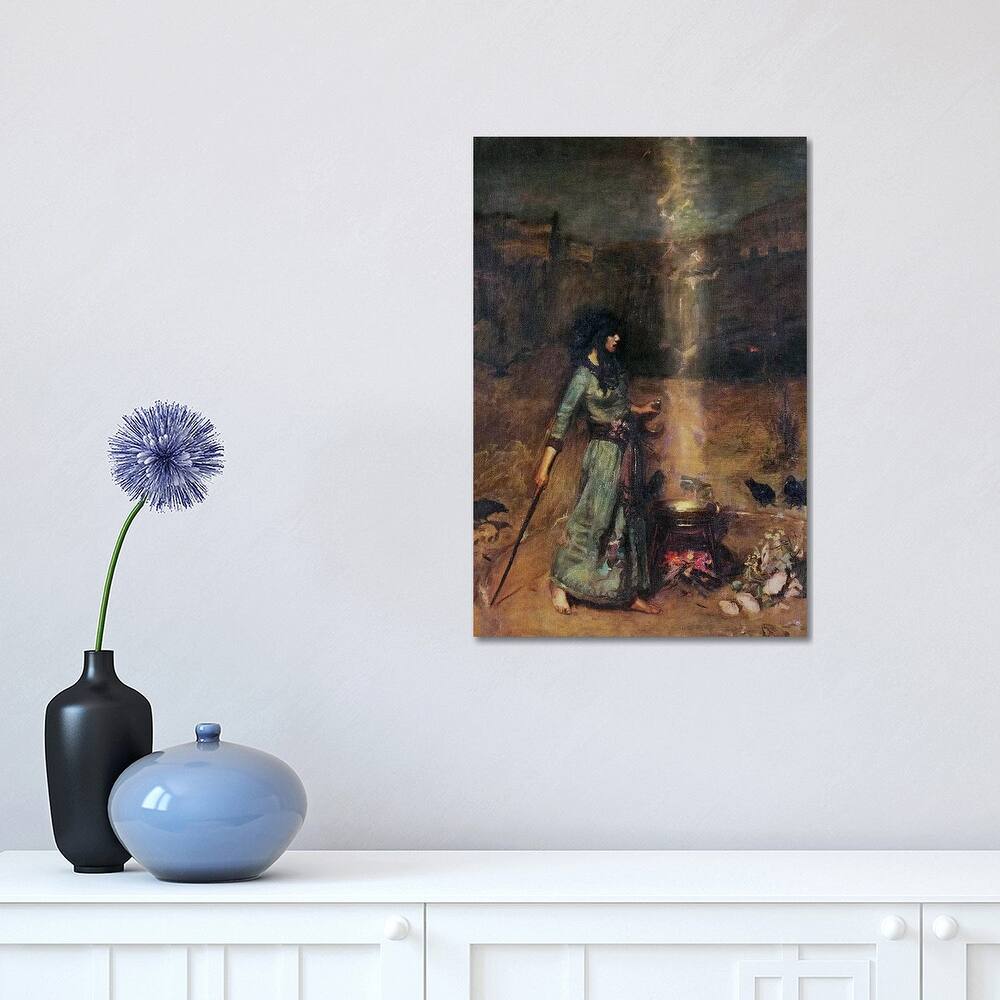 iCanvas "The Magic Circle" by John William Waterhouse Canvas Print