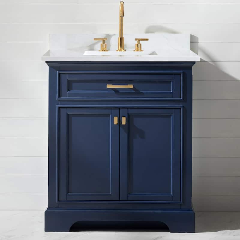 Milano 30" Single Sink Vanity - Blue