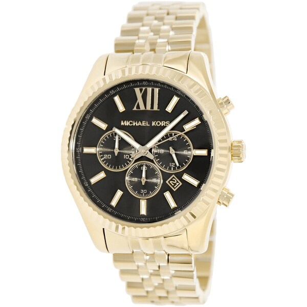 Michael Kors Men's Lexington Gold Stainless-Steel Fashion Watch