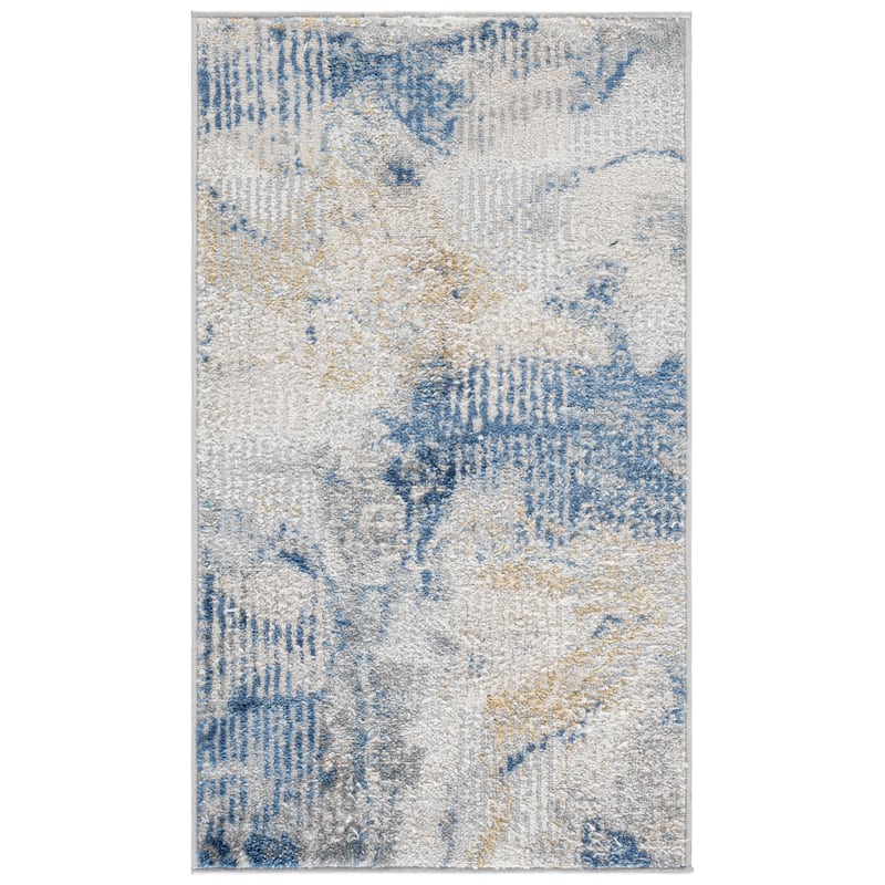 SAFAVIEH Palma Arletta Modern Abstract Rug - 2'2" x 3'9" - Beige/Blue