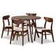 preview thumbnail 3 of 16, Philip Mid-Century Modern Transitional 5-Piece Dining Set Light Beige