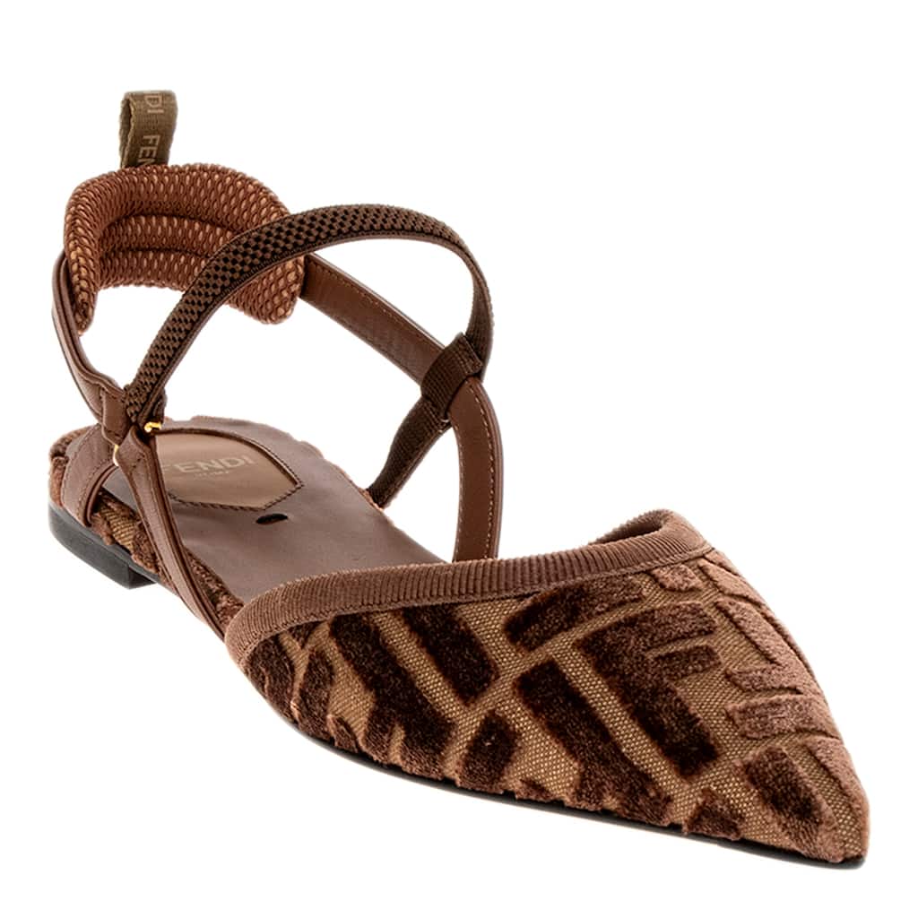 Fendi Colibri Lite Flats - Brown