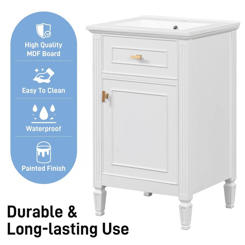 Modern Bathroom Vanity with Functional Storage and Stylish Design