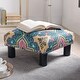 preview thumbnail 29 of 130, The Curated Nomad Performance Fabric Stardust Square Upholstered Footstool Ottoman