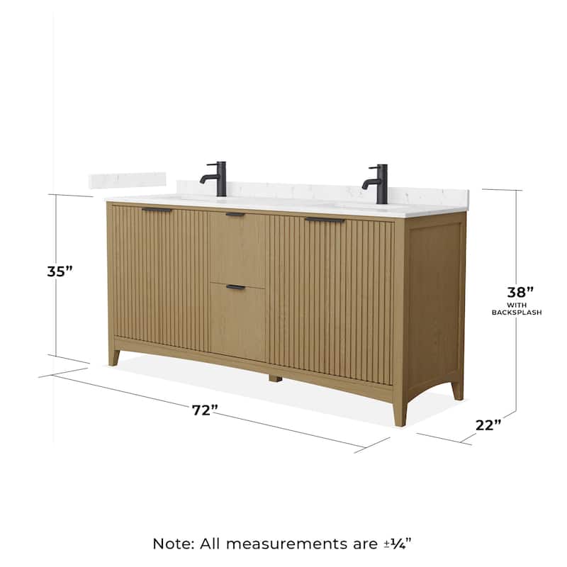 Wyndham Collection WCF9191-72D-VCA-UNSMXX Palmilla 72" Free Standing
