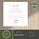 preview thumbnail 6 of 10, Collins Black Farmhouse Outdoor Flush Mount Ceiling Light Clear Schoolhouse Glass - 10-in. W x 10.5-in. H x 10-in. D
