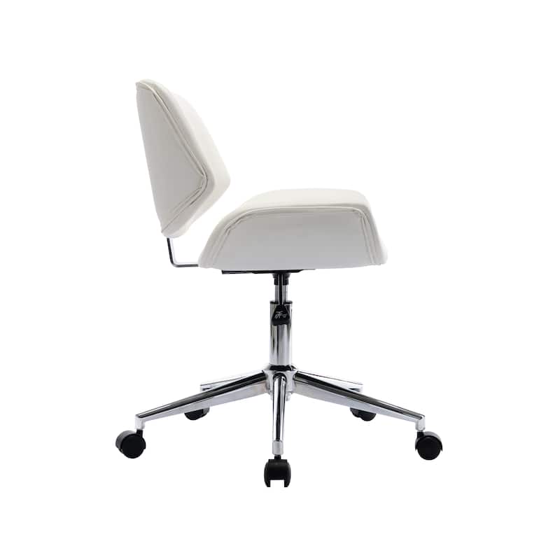 Porthos Home Orli Faux Leather or Fabric Mid-Century Office Chair