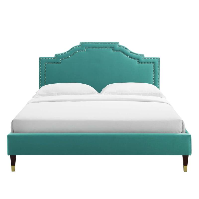 Adelaide Performance Velvet King Platform Bed