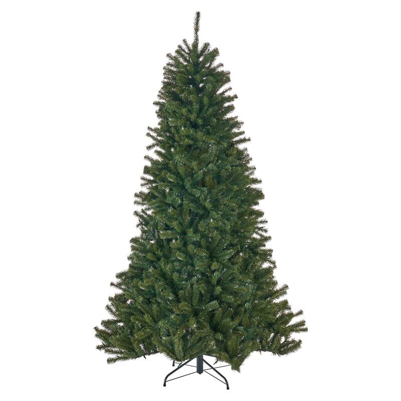 7FT Artificial Christmas Tree with Multi-Color Lights and Hinged Design