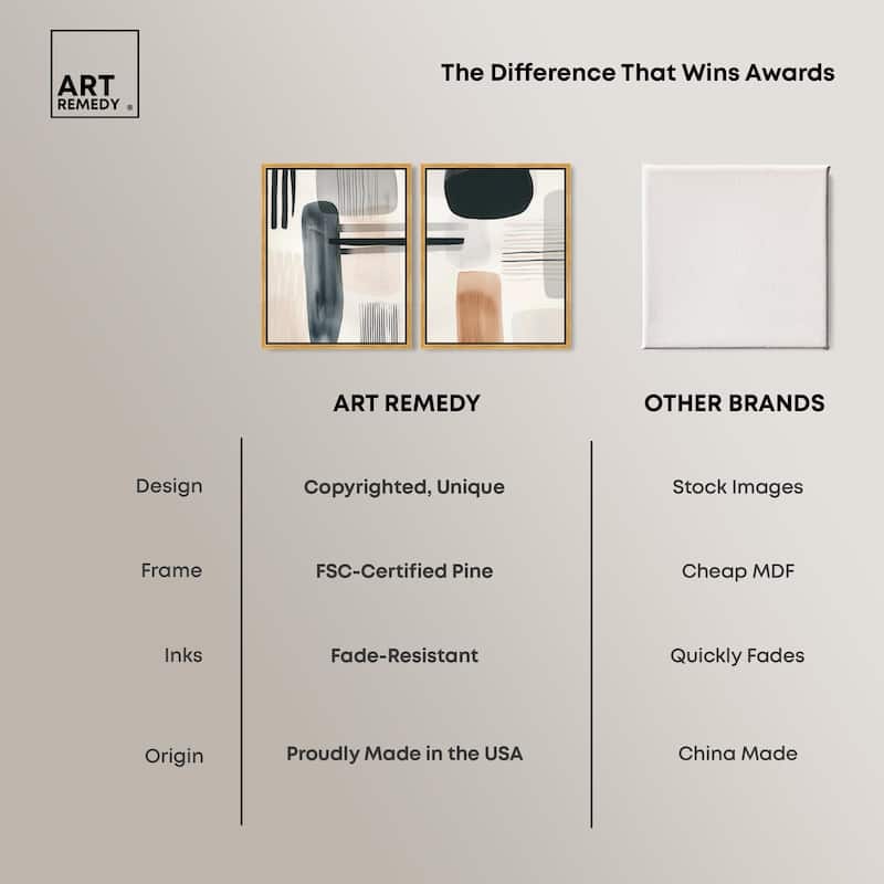 Softened Dimensions Canvas Set of 2 by Art Remedy