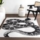 preview thumbnail 6 of 6, Nuloom Nila SplashGuard Modern Snake Print Machine Washable Area Rug