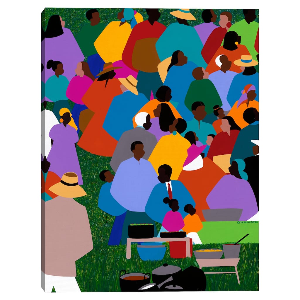 Gathering Gullah Islands by Synthia SAINT JAMES Canvas Art Print
