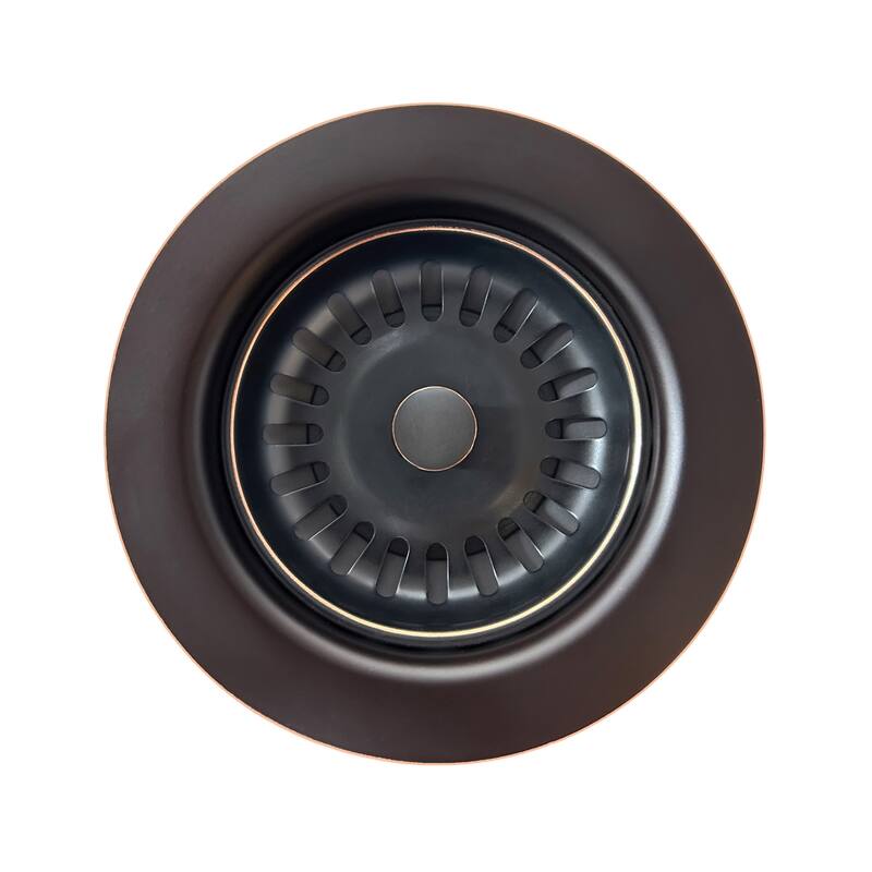 Whitehaus Collection 3 1/2" basket strainer for deep fireclay applications - Oil Rubbed Bronze