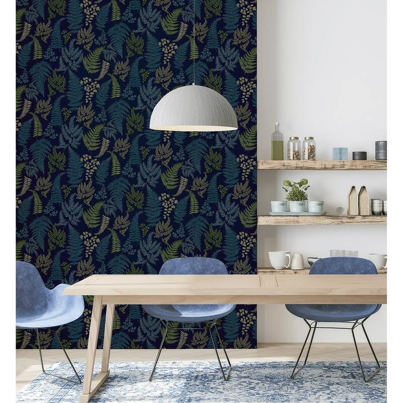 Arthouse Jerome Blue Botanical Wallpaper