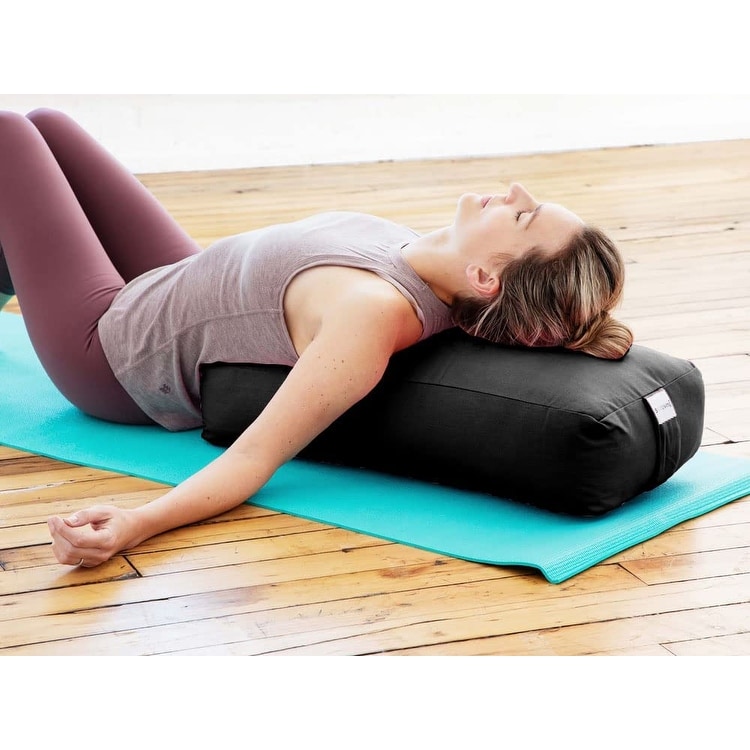 Sol Living Yoga Bolster Pillow Cylindrical Meditation Cushion