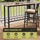 preview thumbnail 125 of 131, Crestlive Products Patio Outdoor Rectangle Bar Table Combinable Pub Table