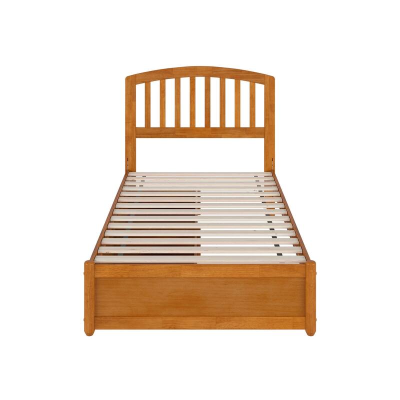 Lucia Platform Bed with Panel Footboard and Storage Drawers
