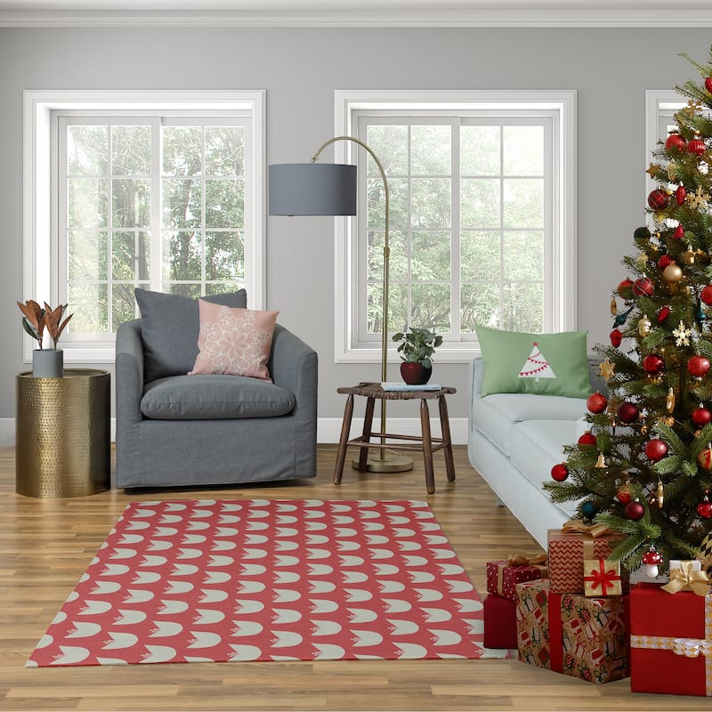 Snowflake Decorative Christmas Throw Pillow