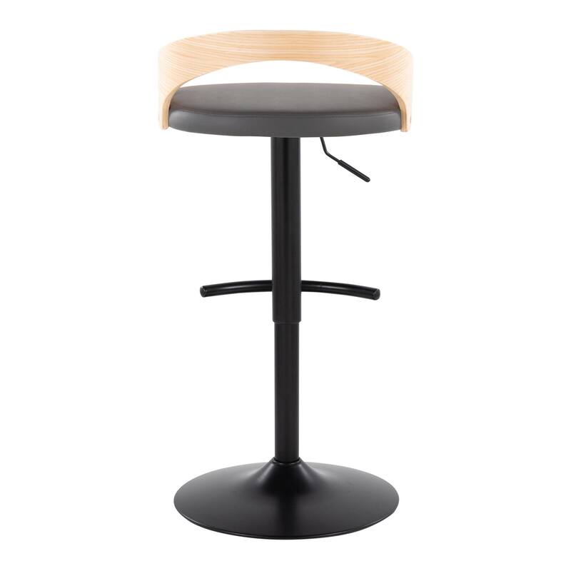 Carson Carrington Stavanger Adjustable Bar Stool with Rounded T Footrest (Set of 2)
