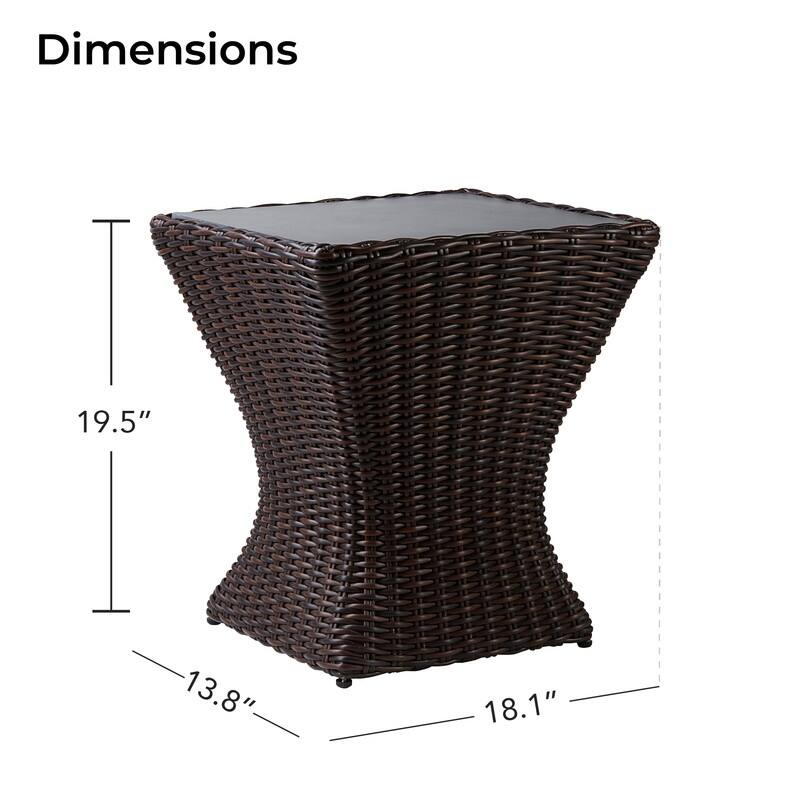 Murphy Outdoor Wicker Patio Furniture Swivel Glider Chair