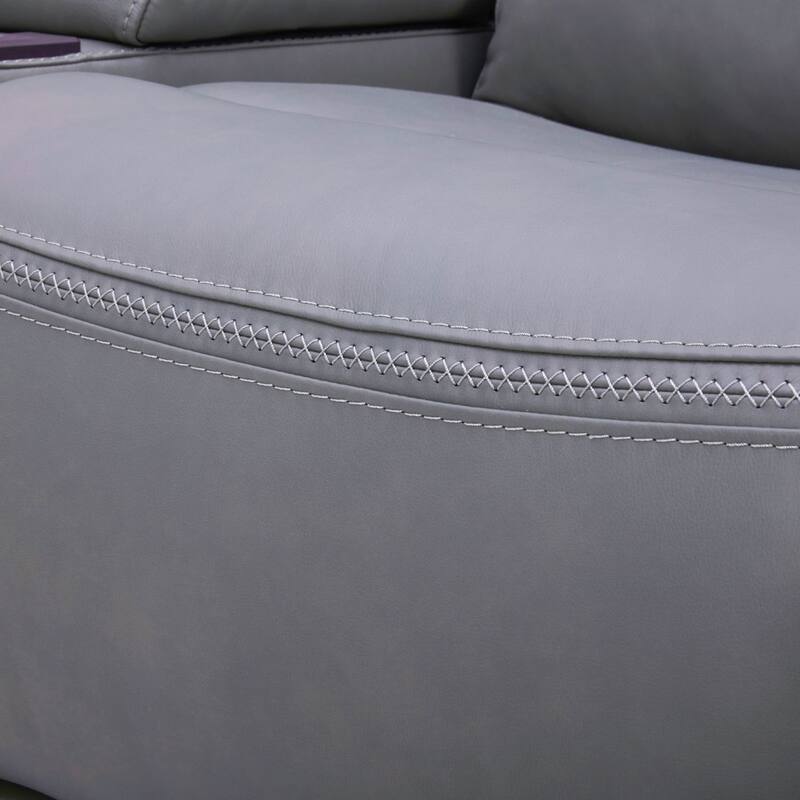 Liberty Furniture Cooper Power Sofa - Blue Gray - Width 87" x Depth 41" x Height 41"