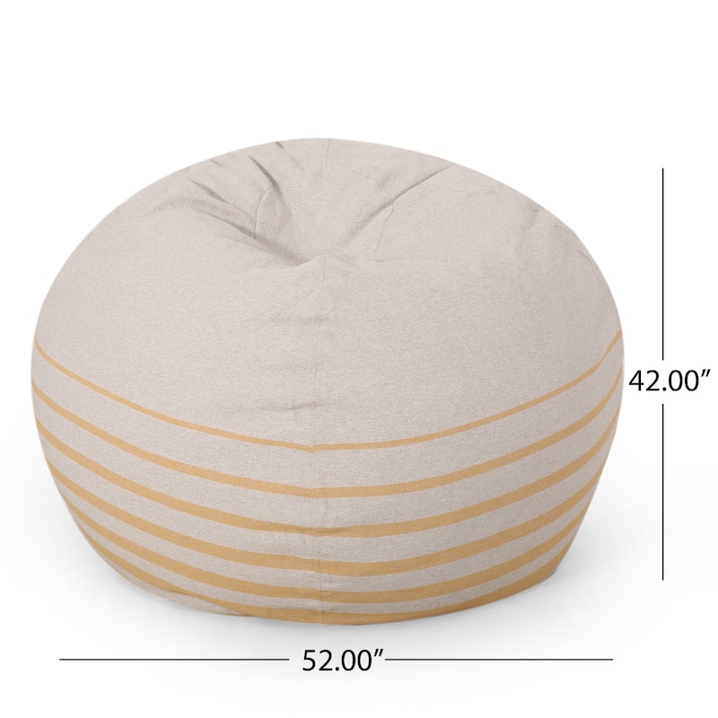 Hudgeons Indoor Striped Bean Bag by Christopher Knight Home