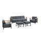 Option Black & Dark Grey Cushion