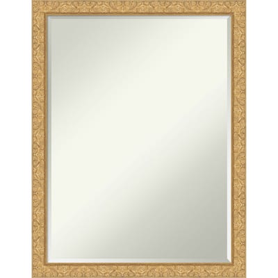 Lila Half-Inch-Bevel Wood Framed Bathroom Vanity Wall Mirror