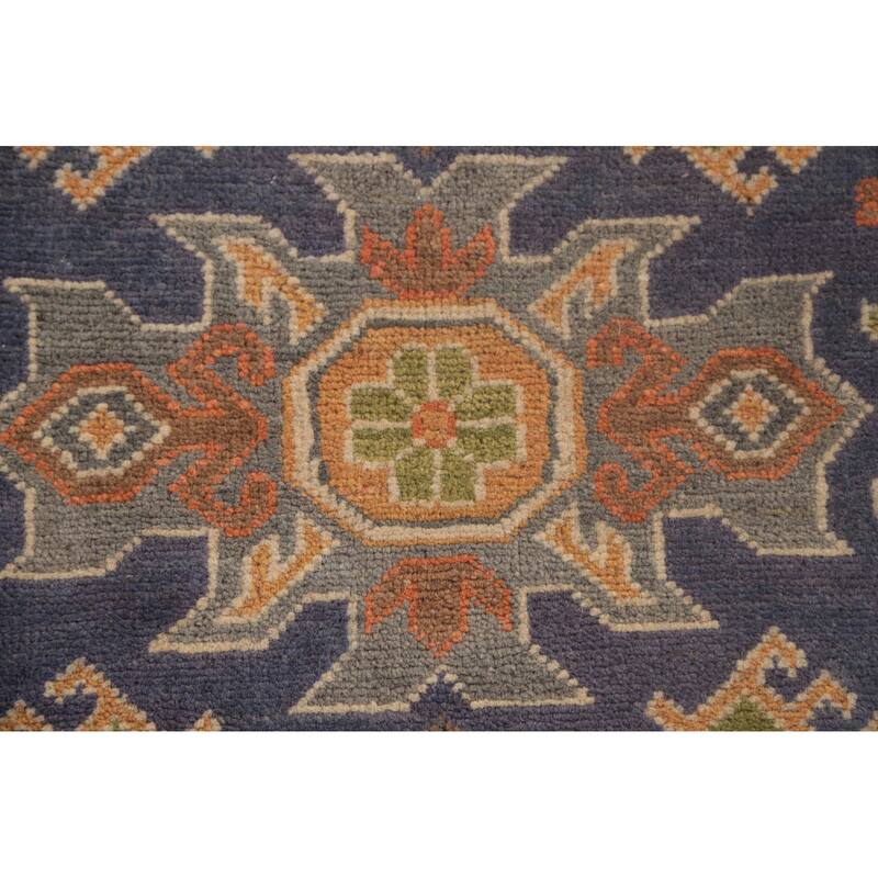 Geometric Kazak Oriental Foyer Rug Handmade Wool Carpet - 2'9" x 4'2"