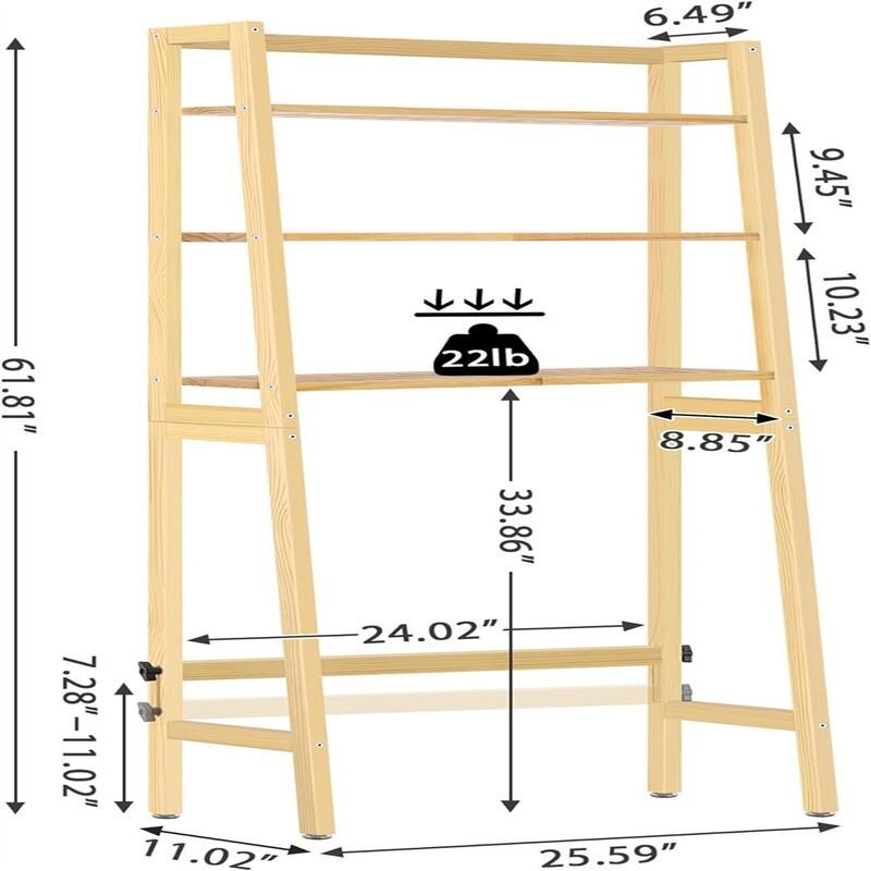 Over The Toilet Storage - 11.02"D x 25.59"W x 61.42"H